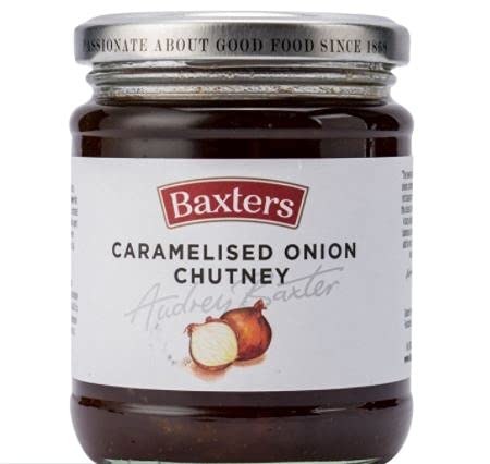 Baxters Caramelised Onion Chutney 290g - A tasty addition to any barbecue, alternatively add to your gravies for extra flavour