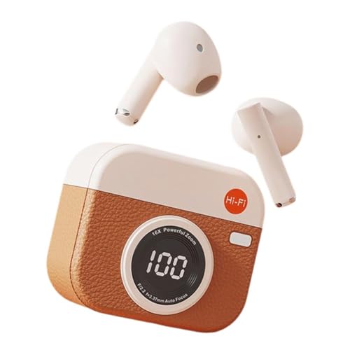 Auriculares con Bluetooth 5.4 y 36 horas LED, micrófono deportivo con pantalla de reproducción, auriculares integrados B6U9 en la parte trasera
