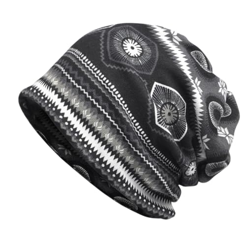 Youstylo Men's Women's Slouchy Blended Cotton Summer Winter Beanie Skull Multicolor Cap - SB3035 (Free Size)