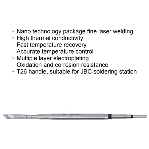 Image of Soldering Iron Tip, Fast Temperature Recovery Copper Solder Tips Easy To Install Compact Size Accurate Control for Welding Station C210-K