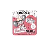 NEW Soap Glory Birthday Washes Gift Set, Clean On Me Shower Gel and Righteous Butter Body Butter Duo, Original Pink Scent