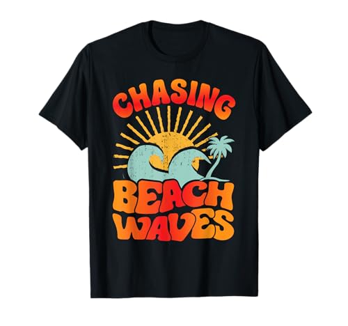 Chasing Beach Waves - Funny Family Summer Vacation Camiseta