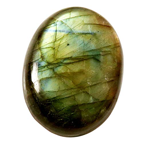 Labradorite cabochon ovale naturel 58,25 ct pierre fine pour sertissage et bijoux Ka54