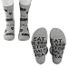 PXTIDY 2 Pairs Hockey Goalie Gift Socks Eat Sleep Stop Goals Repeat Ice Hockey Field Player Gift