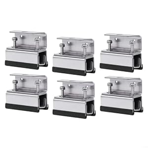 ZMdooreasy Solarpanel Dachhalterungen Set, 6 Stück