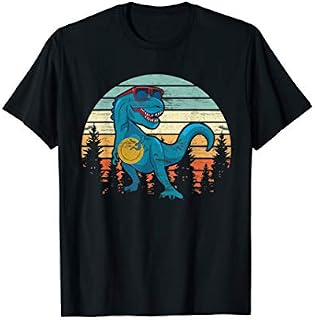 Funny Disc Golf Gift Dinosaur Disc Golf Player Shirt Father T-Shirt