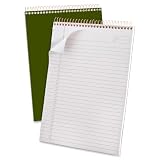 Ampad Gold Fibre Classic, Wirebound Planner Pad, Size 8-1/2 x 11-3/4, Red Cover, Legal Ruling , 70 Sheets per Pad (20-811),White