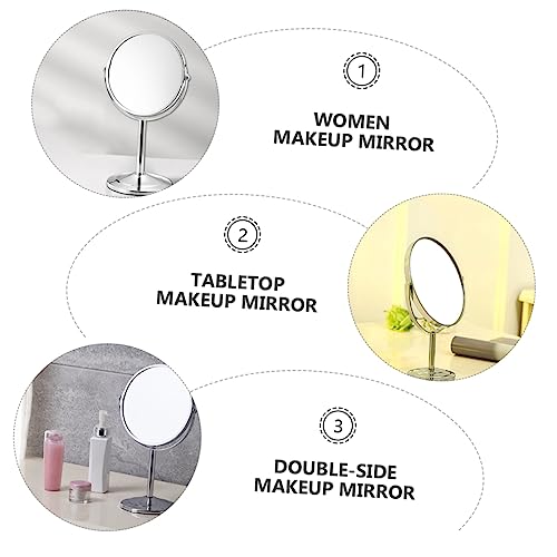 Espejo de maquillaje de mesa doble cara 360° miniatura 3