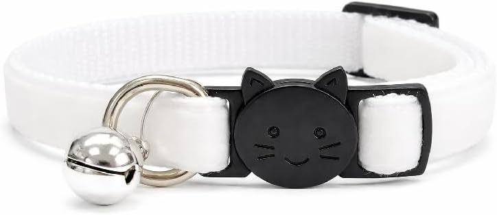Velvet Cat/Kitten Collars – Safe Quick Release Breakaway Collar | Adjustable to Fit Most Domestic Cats/Kittens (Select Appropriate Size)