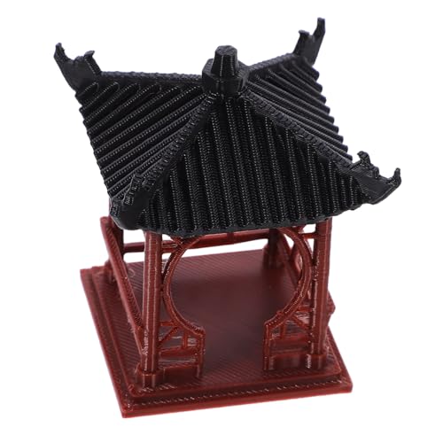 QUMIIRITY Pavillon Miniature Statue De Pavillon Décoration De Jardin Miniature Ornement De Bonsaï