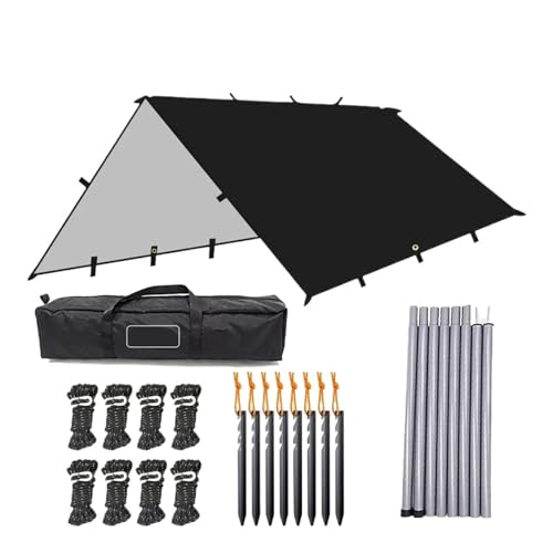 19 �n���O�|�C���g �^�[�v �E�H�[�^�[�v�t �T���V�F���^�[ �r�[�` �V�F�[�h �e���g ���O �L���m�s�[ �o�b�N�p�b�L���O �ό����悯 4x4 3x3m(Black stlye 3,4x4m)