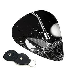 Ensemble de 6 médiators de guitare de golf noir et blanc pour guitare acoustique, guitare électrique, basse, ukulélé… - Les Beatles, Paul McCartney, John Lennon, RIngo Starr, George Harrison