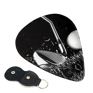 Ensemble de 6 médiators de guitare de golf noir et blanc pour guitare acoustique, guitare électrique, basse, ukulélé… - Les Beatles, Paul McCartney, John Lennon, RIngo Starr, George Harrison
