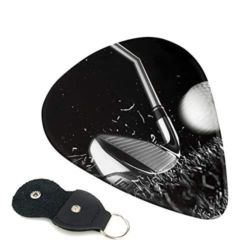 Ensemble de 6 médiators de guitare de golf noir et blanc pour guitare acoustique, guitare électrique, basse, ukulélé… - Les Beatles, Paul McCartney, John Lennon, RIngo Starr, George Harrison Ensemble de 6 médiators de guitare de golf noir et blanc pour guitare acoustique, guitare électrique, basse, ukulélé…