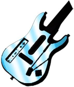 Sky Chrome Mirror - Vinyl Decal Mod Skin Kit by System Skins - Compatible with Guitar Hero 5 World Tour GH5 for Nintendo Wii