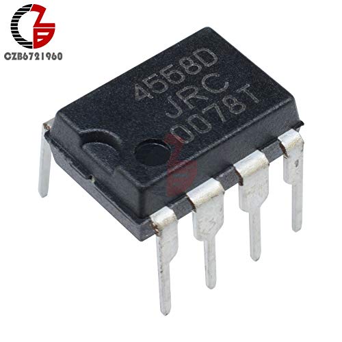Gimax 20Pcs JRC4558D NJM4558D JRC 4558D DIP8 OPAMP OP AMPS CHIP IC JRC4558