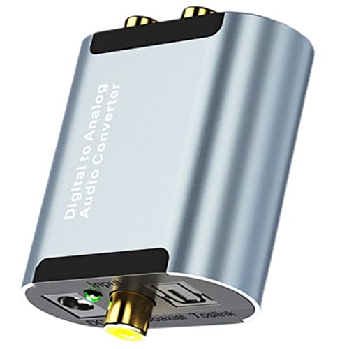Interfaces coaxial y óptica en convertidor de audio de fibra óptica SHINEOFI
