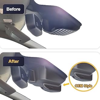 Fitcamx Front 4K+Rear 1080P Dash Cam Adapts for Ford Ranger 2019-2023 XL XLT Lariat (Has Rain Sensor), OEM Look, Built-in WiFi & APP, Dual HD Video, Loop Recording, G-Sensor, Easy to Use, 128GB Card