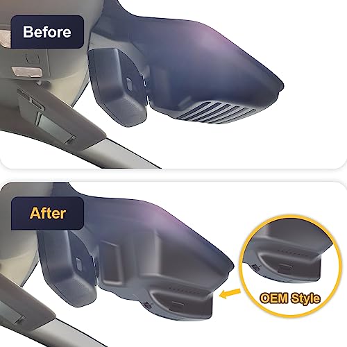 Fitcamx Front 4K+Rear 1080P Dash Cam Adapts for Ford Ranger 2019-2023 XL XLT Lariat (Has Rain Sensor), OEM Look, Built-in WiFi & APP, Dual HD Video, Loop Recording, G-Sensor, Easy to Use, 128GB Card