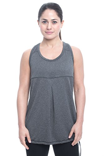 Camiseta regata feminina Penn com estampa de espinha de peixe e clima frio para desempenho atlético,