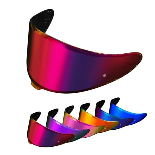 PSLER Visiera per Casco per Shoei NXR2 Z8 Visiera Colorata per RF-1400 CWR-F2 CWR-F2R X15 X-SPR Pro Protezione UV per Moto Accessori di Ricambio per Visiera Protettiva(Rosso Violaceo Intenso)