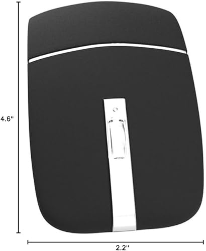 Miniatura 5 de WFB Ratón inalámbrico Bluetooth para laptop, arco plegable giratorio de 180 con clic silencioso, portátil, curvado, para el hogar, oficina, viajes