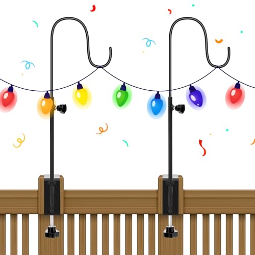 Yetene 2 Pcs 16 Inch Deck Hook Bird Feeder Hanger