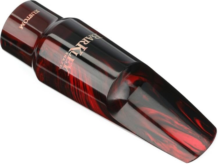 Barkley Pop Kustom Alto Saxophone Mouthpiece - 7, Red/Black, Sweetwater Exclusive