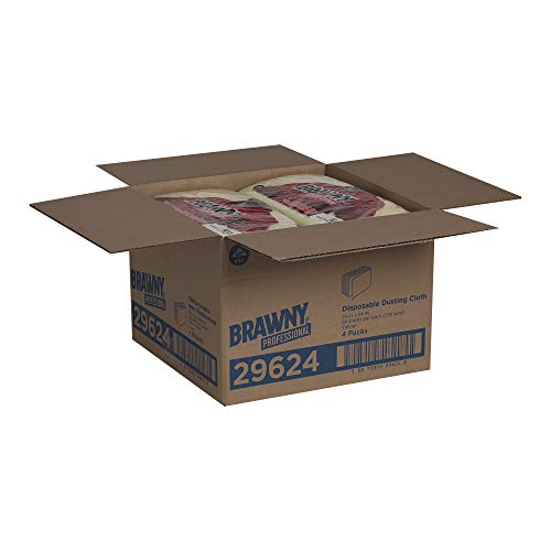 Brawny Yellow Quarter-Fold Disposable Dusting Cloth By Gp Pro (Georgia-Pacific), 24" Length X 24" Width, 29624 (Case Of 4 Packs, 50 Cloths Per Pack) #TOP5