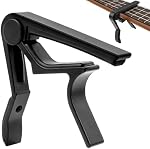Guitare Capo, Capo à changement rapide pour guitare classique, acoustique et électrique, Guitares, Ukulele, Basse(Noir)