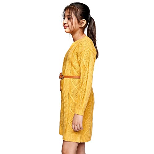 Image of Girl's Cotton A-Line White Dress