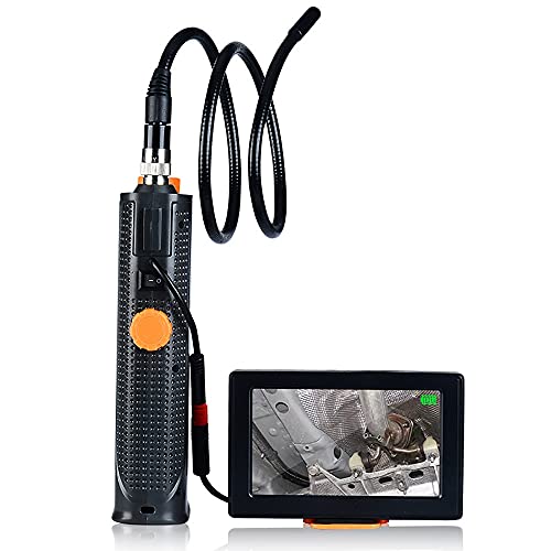 8mm Inspection Camera, 6.6ft/2m Semi-Rigid Cable, 720P Sewer Camera, 4.3inch Screen, LED Flashlight, 2200mAh 3 Hours Battery Life