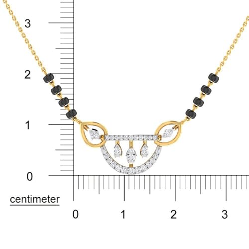 Image of WHP Jewellers Elegance 9KT Diamond Mangalsutra for Women | Diamond Fashion Jewellery for Women | Great for Gifting
