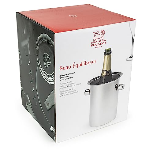 Peugeot - Thermal Balancing Bucket Stainless Steel - Wine Chiller, Silver, 19cm tall 16cm diameter, 16x19x18,9 cm - Image 4