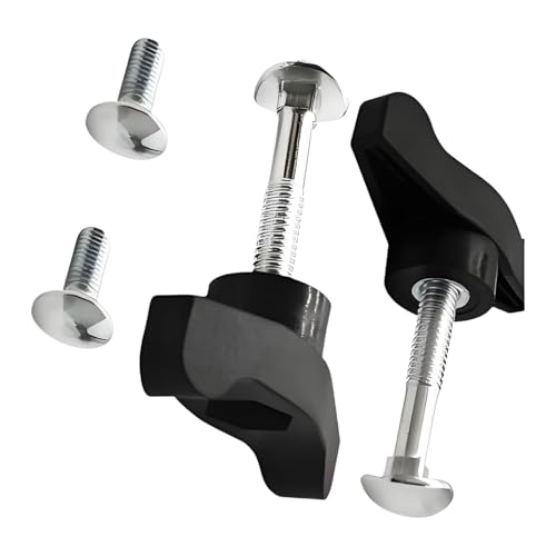 ZYMIADOU - ZYMIADOU 3. Boulons à poignée en T robustes et boutons noirs pour débroussailleuse à gazon 490-900-H058 Pièces de rechange pour réparation de machines de jardin