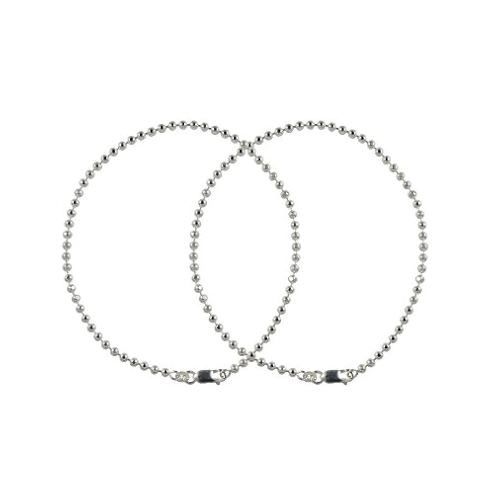 Women's Sterling Silver Anklet, Classic Design