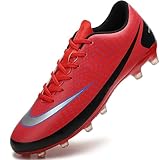 Die Fußballschuhe mit niedrigem Knöcheldesign lassen sich einfach an- und ausziehen und sorgen für einen sicheren und bequemen Sitz auf dem Platz.