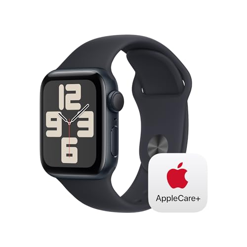 Image of Apple Watch SE GPS 40mm Midnight Aluminum Case with Midnight Sport Band - S /M