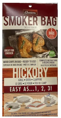 Camerons Smoker Bags - Set of 6 X Large Hickory Smoking Bags for Indoor or Outdoor Use - Easily...