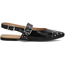 Frye Heather Slingback Studded Shoes, Stylish Flats-Sandals for Women, Chic Studded Design, Comfortable Footwear for Everyday Wear