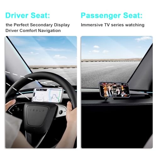 Soporte magnético Tesla Model 3 Highland y Y cargador inalámbrico 15W 6