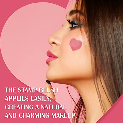 Pasnowfu Liquid Blush For Cheek, Stamp Blush With A Heart-Shaped Applicator, Natural Long-Lasting Blush, Buildable & Blendable Face Blusher, Lightweight Breathable Makeup Gift For Women, Rosy Mauve #TOP1