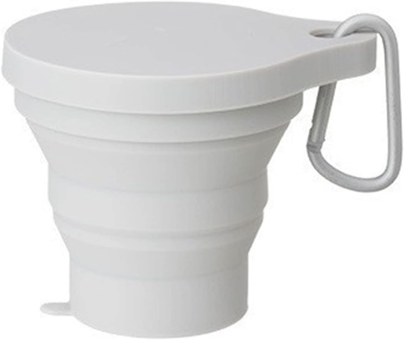 INLIMA Drinking Glasses Folding Cup Foldable Collapsible Telescopic Water Bottle Outdoor Travel Cups Teacups Ware Jug Drink Water (Color : White)