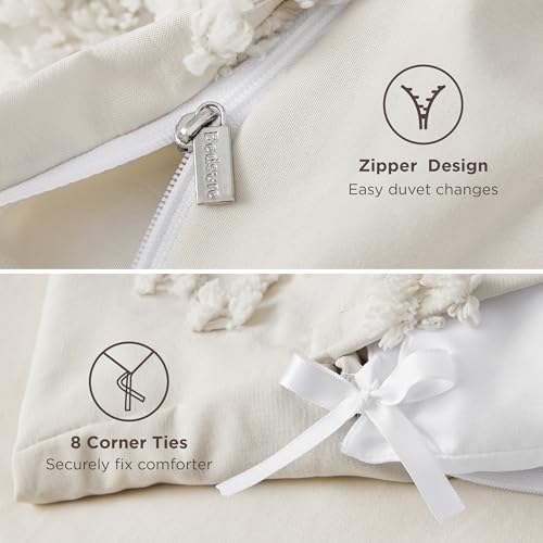 image for Bedsure Boho Duvet Cover Queen Size, Soft & Comfortable Elegant Design