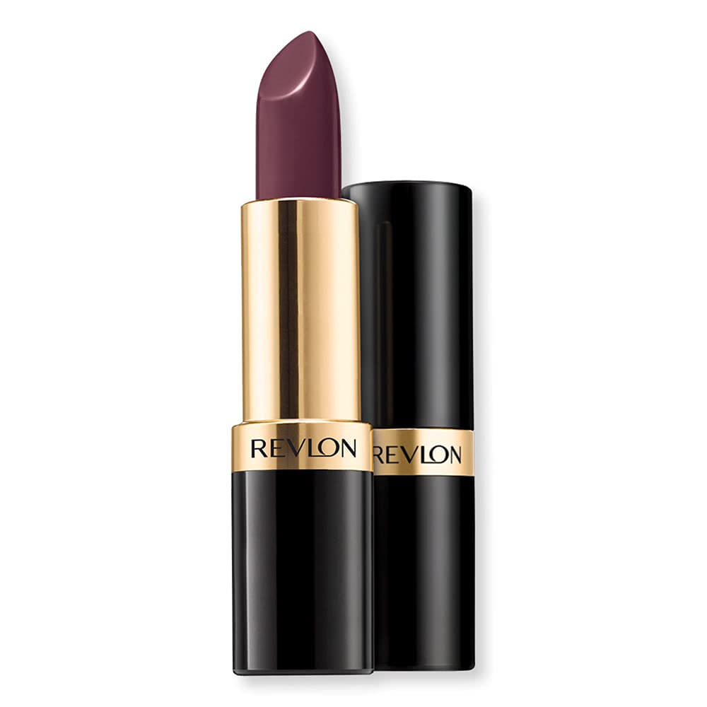 Revlon Super Lustrous Lipstick, High Impact Lipcolour With Moisturising Creamy Formula, Infused With Vitamin E And Avocado Oil In Plum / Berry, Black Cherry (477)