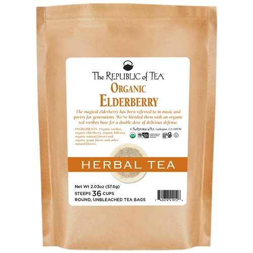 The Republic of Tea Organic Elderberry Herbal Tea Refill