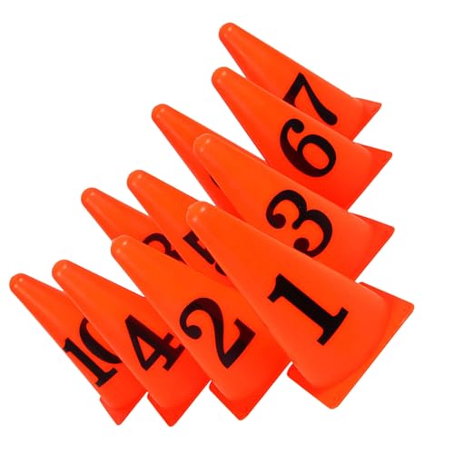 Cônes marqueurs de football orange plots entraînement extérieur et matériel PE