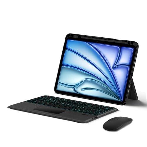 Clavier iPad Air 13 M3 noir pour travailler en déplacement avec souris