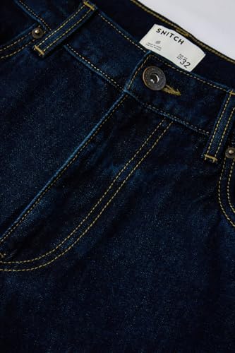 Image of SNITCH Men Jeans Streetwear | Balloon Fit Mid Rise & Acid Wash Design | 100% Cotton Breathable Fabric & Wide Leg Style for Urban Explorer & Casual Everyday Outings