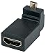 Produktbild Manhattan 353441 HDMI-Adapter A-Buchse auf Micro-Stecker ( 90 Grad nach oben gewinkelt) schwarz